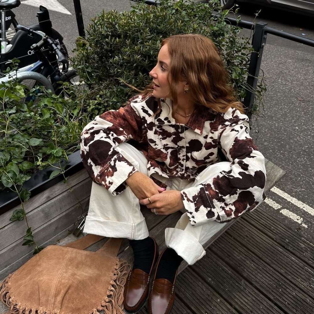 Free People We The Free Calico Flannel Western Shirt